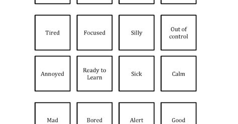 Zones Of Regulation Worksheets Free / Self Regulation In The Classroom ...