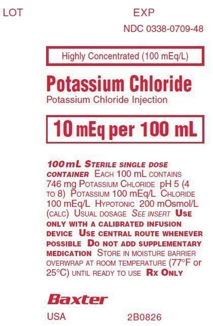 Potassium Chloride Injection - FDA prescribing information, side ...