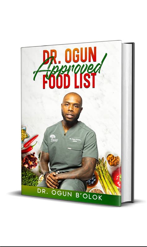 Dr. Ogun Approved Food List "E-Book" – Dr.Ogun Sacred Healing