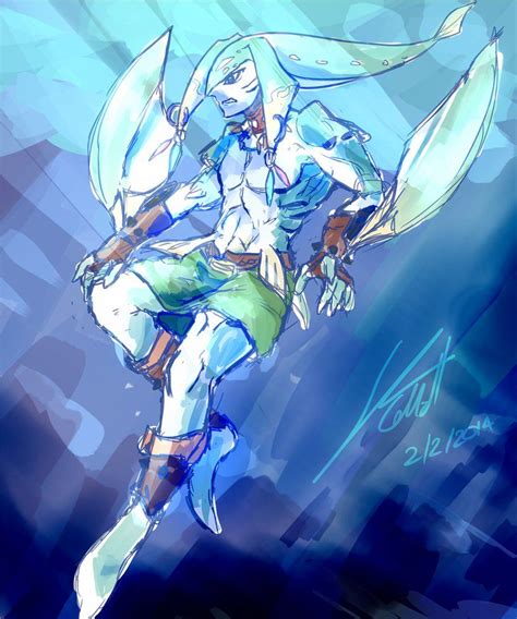 Link Zora | Legend of zelda characters, Zelda art, Legend of zelda