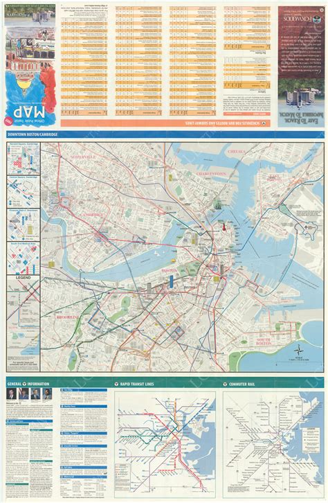 1999 MBTA System Map (Side B) – MBTAgifts