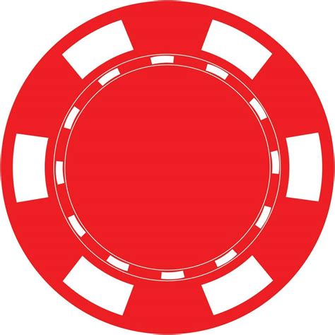 red poker chip on white background. single red casino chip symbol. flat style. 12862415 Vector ...