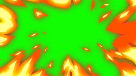 fire green screen - YouTube