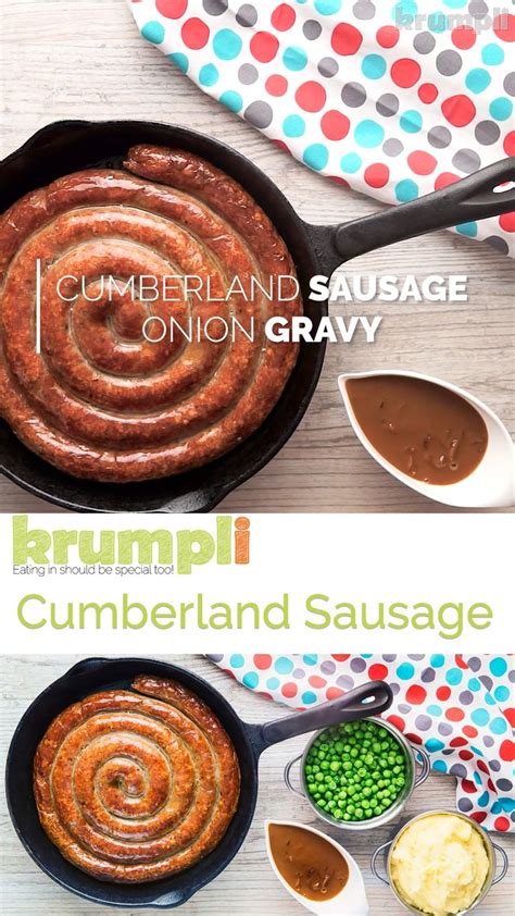 Homemade Cumberland Sausage with Onion Gravy [Video] | Recipe [Video ...