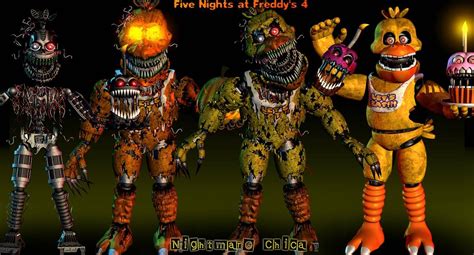 Nightmare Chica Model Showcase - [FNaF 4 Blender] by ChuizaProductions on DeviantArt | Fnaf ...