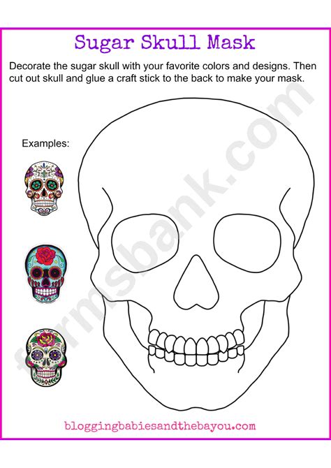 Sugar Skull Template