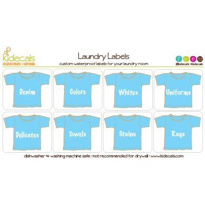 Laundry Room Decals, Organization Labels | Laundry room decals, Organizing labels, Room decals