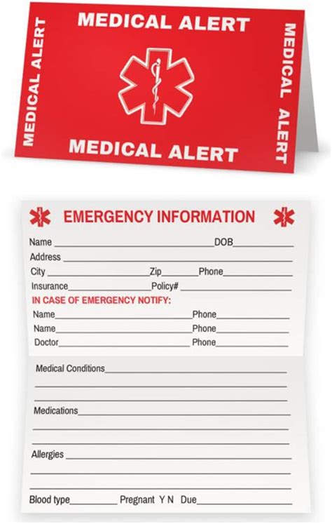 Emergency Medical Id Card Template - vrogue.co