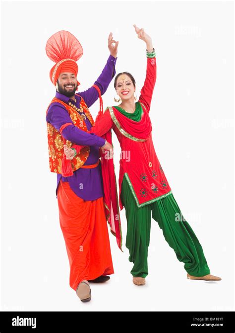 Bhangra the traditional folk dance from Punjab in North India Stock Photo - Alamy