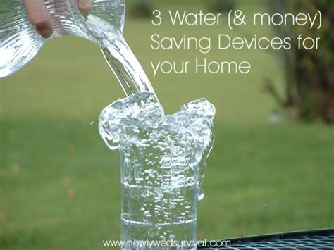 Three Water Saving Devices for Your Home - Newlywed Survival