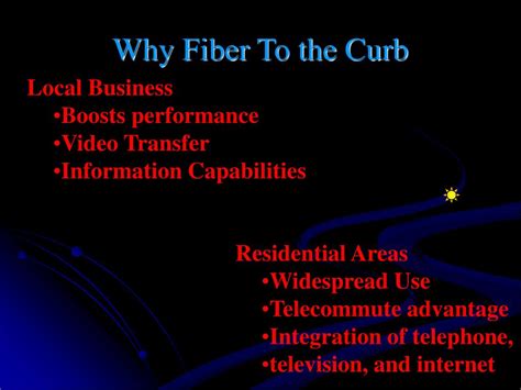 PPT - Fiber Optics to the Curb PowerPoint Presentation, free download ...