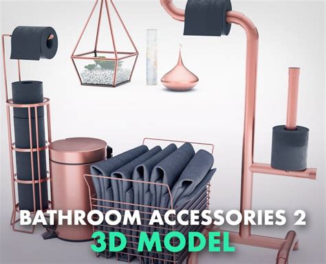 Bathroom Accessories Copper 2 - FlippedNormals