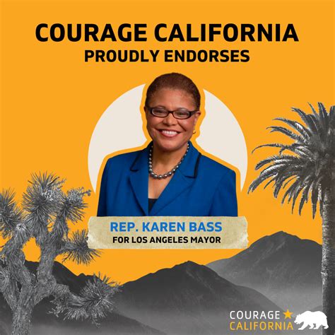 Courage California Endorses Rep. Karen Bass for Los Angeles Mayor ...