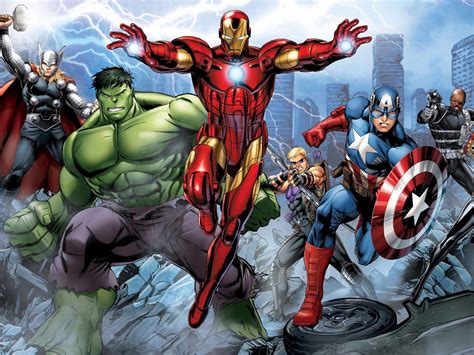 1600x1200 Resolution Marvel's Avengers Assemble Comic 1600x1200 Resolution Wallpaper ...