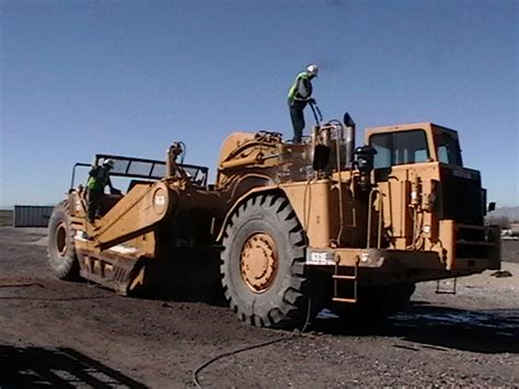 Pressure Washing Heavy Construction Equipment