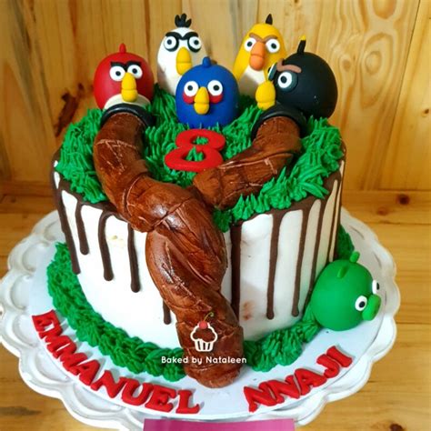 Angry Birds Drip Birthday Cake | Baked by Nataleen