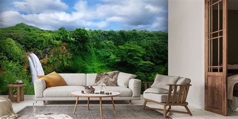 Hawaii Waterfall Wallpaper | Wallsauce US