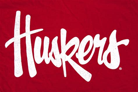 Huskers Script Tee - Red