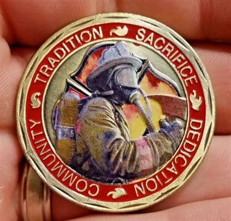 Firefighter challenge coin Saint Florian patron of firefighters ...