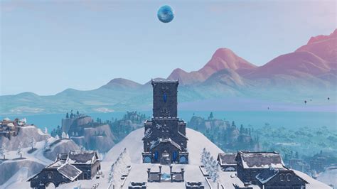 A giant ice sphere is now floating over Polar Peak in Fortnite - Dot Esports