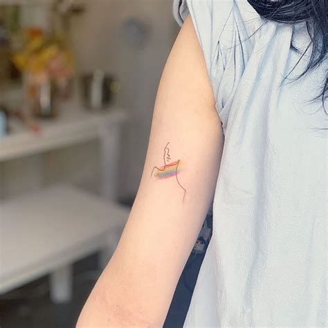 20 rainbow tattoos that show your pride – Artofit