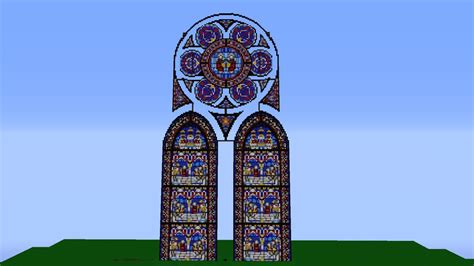 Fantasy Stained Glass Cathedral in Minecraft