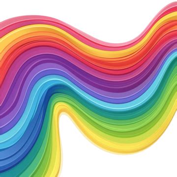 Flat Wavy Rainbow Color Concept, Color, Wave, Wavy PNG Transparent Image and Clipart for Free ...