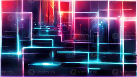 abstract neon light lines. Abstract illustration art 11737753 Stock ...