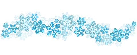 Blue Snowflakes Border On White Stock Vector Illustration Stock ...