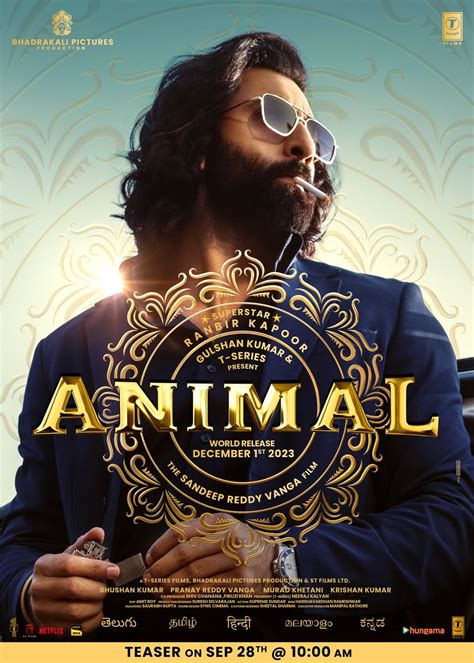 Ranbir Kapoor's next- Animal's teaser releases on his birthday 28th September : r/BollyBlindsNGossip