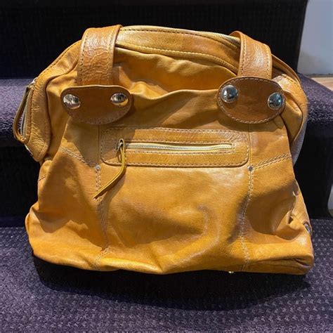 gusto | Bags | Gusto Leather Mustard Large Handbag | Poshmark