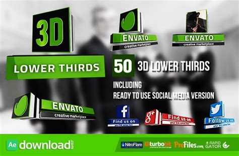 (FREE) 3D LOWER THIRDS (50 ITEMS) (VIDEOHIVE PROJECT) - FREE DOWNLOAD ...