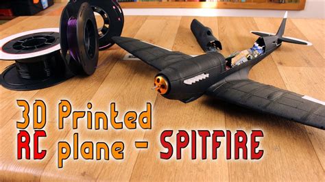 3D printed Spitfire RC plane introduction - YouTube