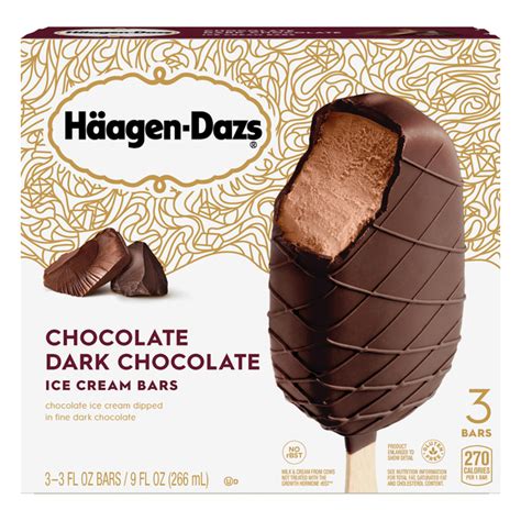 Save on Haagen-Dazs Chocolate Ice Cream Bars Dark Chocolate - 3 ct ...