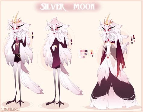 Silver Moon | Art/OC by me (Daughter of Stolas & Stella) : HelluvaBoss