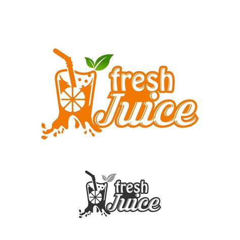 Fruit juice logo. Fresh drink logo. Vector illustration, Fresh Juice ...