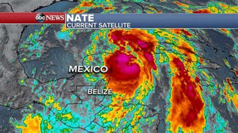 Nate upgraded to Category 1 hurricane, takes aim at US Gulf Coast - ABC News