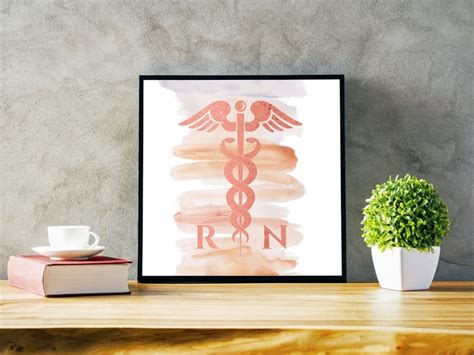 Nurse wall art nursing school gift wall art nurse art | Etsy