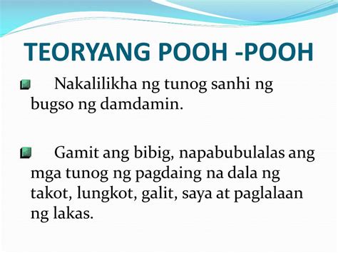 Ano Ang Kahulugan Ng Teoryang Pooh Pooh - patunay teorya