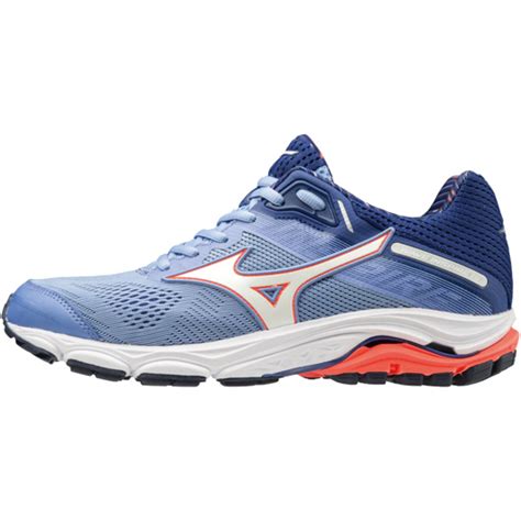 Mizuno Wave Inspire 18 - Grapemist / White / Fiery Coral Chaussures running femme 2019 Sports ...