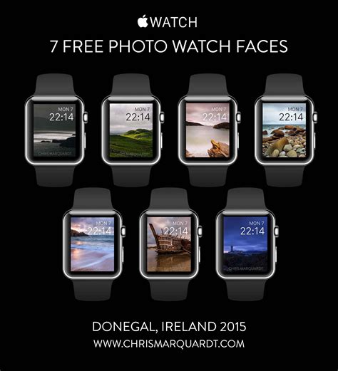 Seven free Apple Watch faces by Chris Marquardt