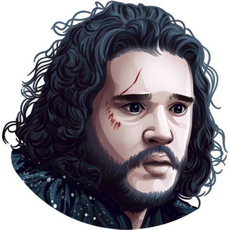 Game of Thrones Jon Snow Daenerys Targaryen Sticker Telegram - Game of Thrones png download ...