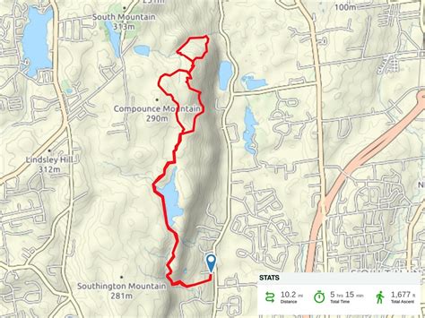 Tunxis / Compounce Ridge Trail, CT – Track – dirk flachbart