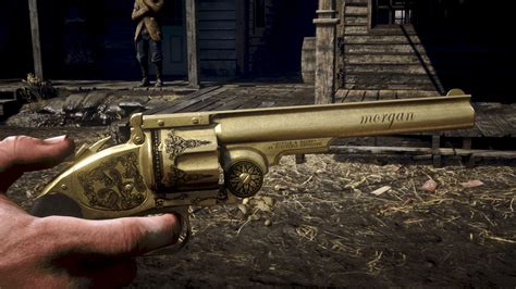 'Morgan' Text Engraving on the Schofield Revolver - Red Dead Redemption 2 Mod