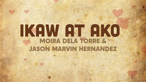 Ikaw at ako (lyrics) - YouTube