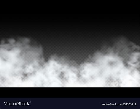 Abstract realistic fog cloud design element Vector Image