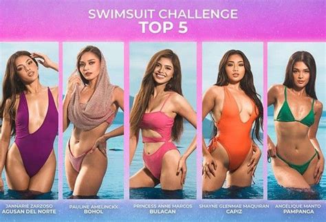 Frontrunners, dark horses make it to Miss Universe Philippines 2023 swimsuit challenge top 5