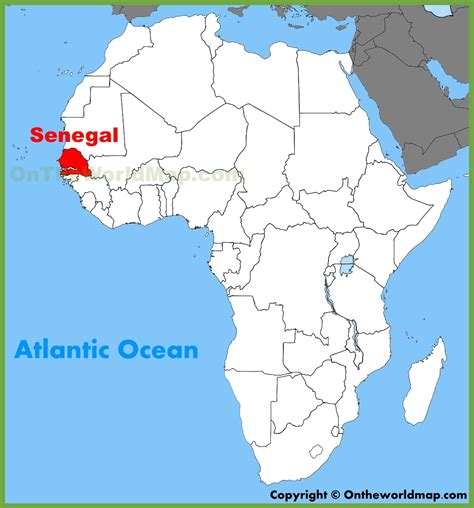 Senegal location on the Africa map - Ontheworldmap.com