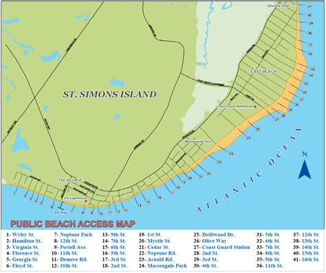 St. Simons Island Beaches | East Beach, Coast Guard Station, Massengale Park, Public Beach ...