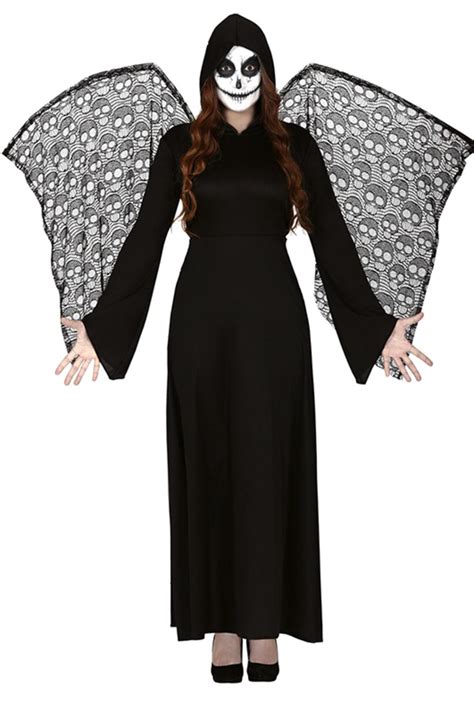 Ladies Winged Death Reaper Costume | All Ladies Halloween Costumes | Mega Fancy Dress